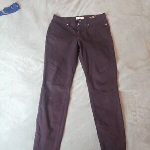 Henry And Belle Jeans 31 Women's Super Skinny Ankle Maroon